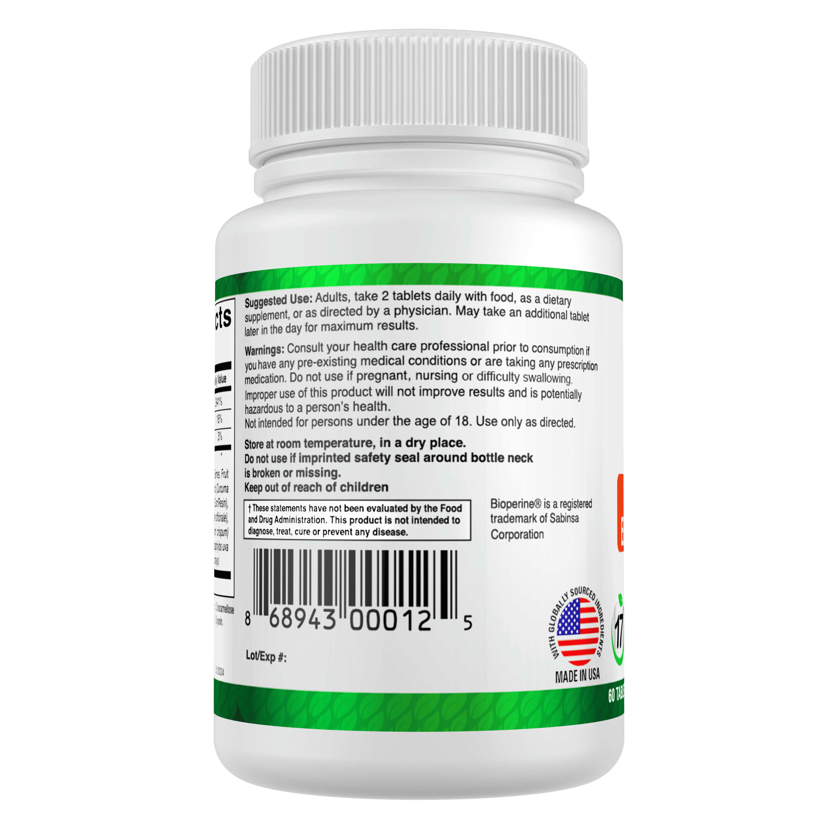 SwellNoMore Tablets Reduces Edema Swelling- Natural Diuretic Anti Inflammatory